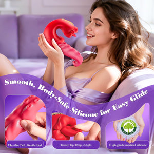 Joylume Crimson Orchid vibrator designed for clitoral and G spot stimulation