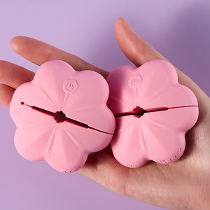 Joylume Electric Monarch waterproof butterfly nipple clamps shown in lifestyle setting