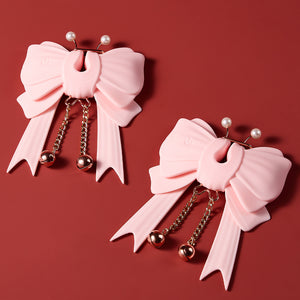 Joylume Electric Papillon butterfly nipple clamps shown as a matching pair