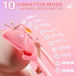 Joylume Electric Papillon nipple clamps with vibration and tingling pulse modes