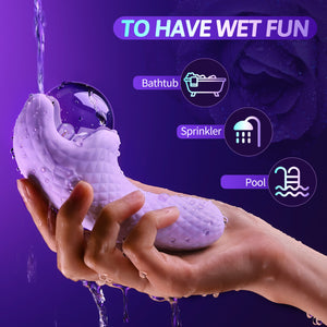 Joylume electric pulse clitoral vibrator designed for comfortable handheld use