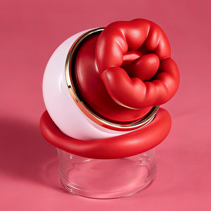 Joylume Forbidden Whisper rose vibrator featuring soft suction head design