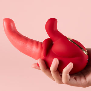 Joylume Lamia heated vibrator with 10 level control and quiet rechargeable design