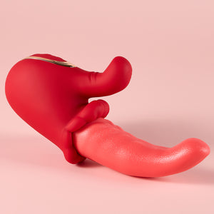 Joylume Lamia vibrator designed for combined clitoral licking and G spot play