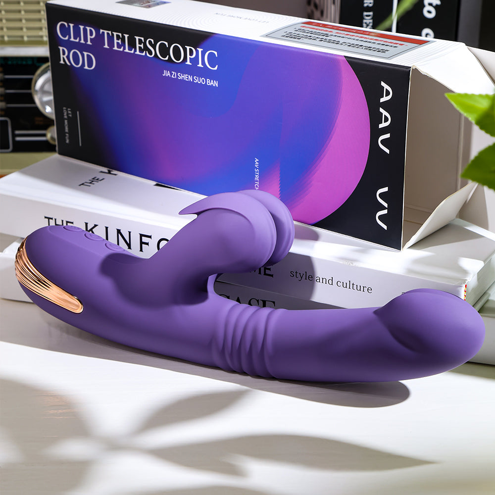 Joylume Little Pinch compact soft clip vibrator shown from angled view