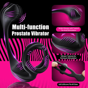 Joylume Midnight Thorn vibrating cock ring with multiple vibration modes