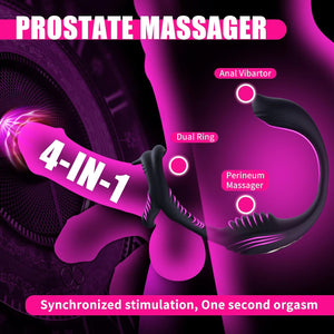 Joylume Midnight Thorn waterproof vibrating cock ring for men and couples