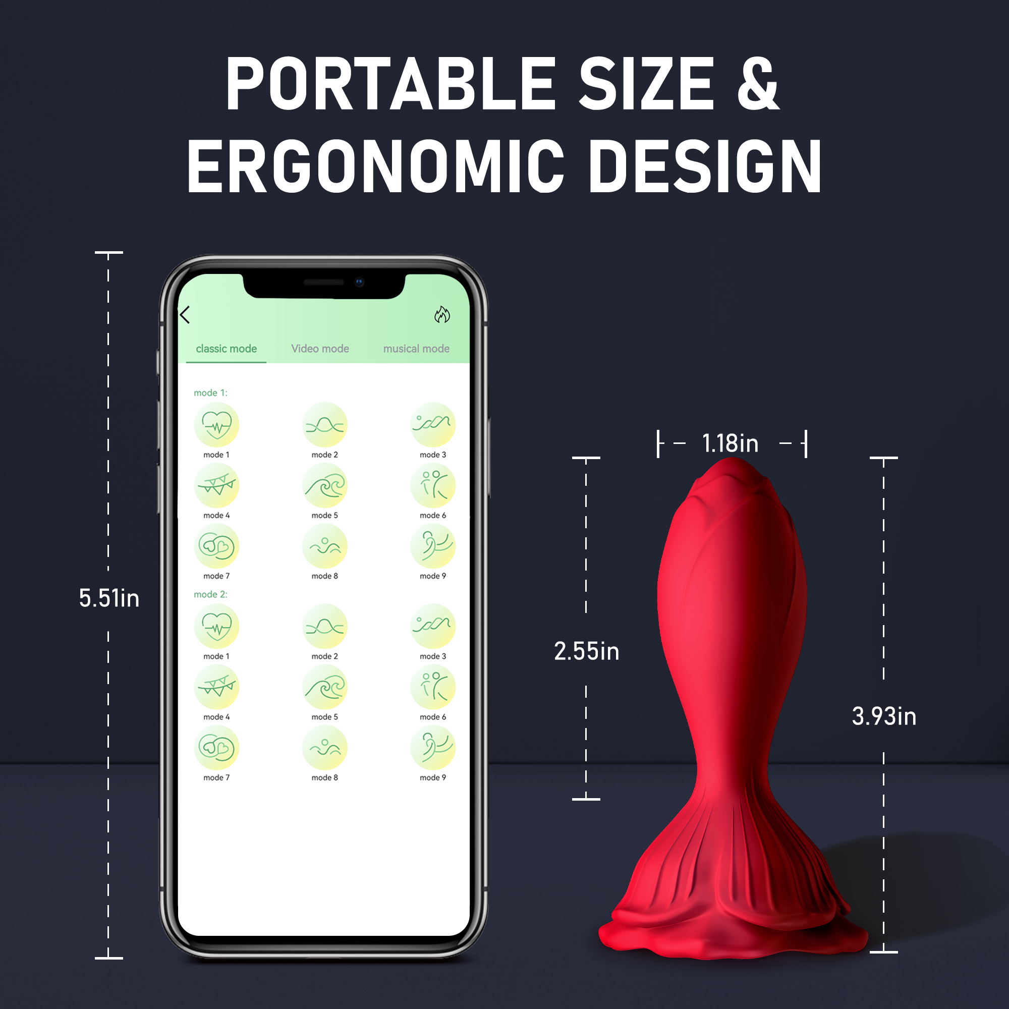 Joylume rose shaped vibrating anal plug designed for comfortable insertion