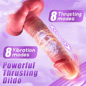 Joylume Silky Lover Crimson Surge thrusting dildo designed for deep rhythmic motion