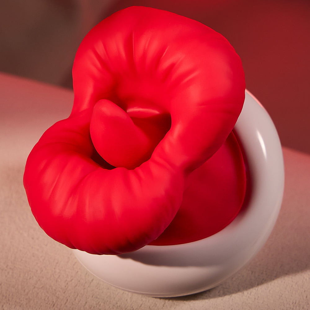 Joylume Soft Hold rose tongue licking vibrator with multiple modes for clitoral pleasure