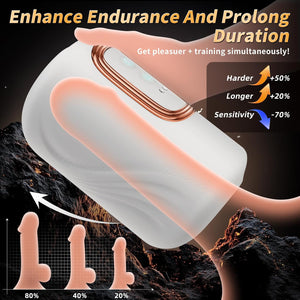 Joylume White Tempest male masturbator with stimulating internal texture design