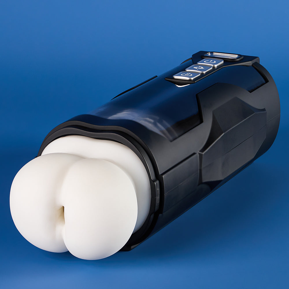 Joylume Booty Blow heated masturbator shown from angled product view