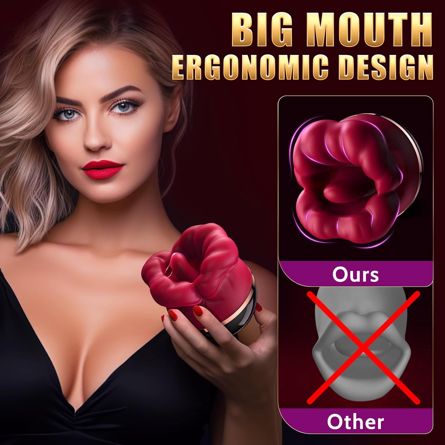 Joylume Crimson Whisper app controlled rose vibrator for customizable pleasure