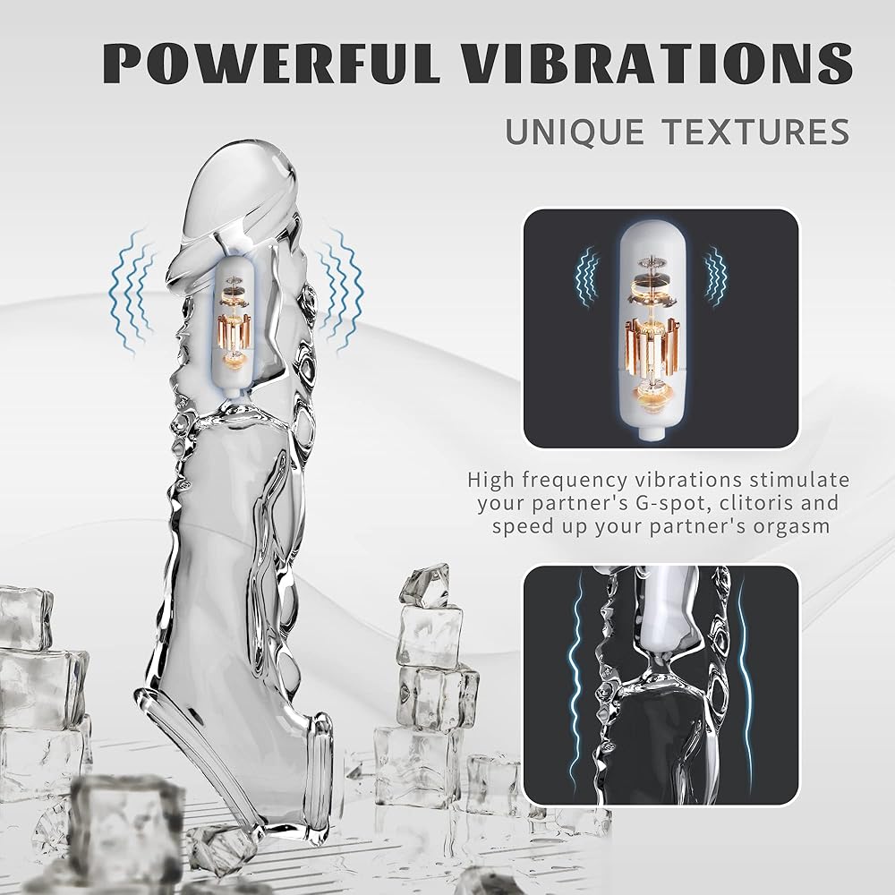 Joylume Double Signal waterproof vibrating penis sleeve for easy cleaning