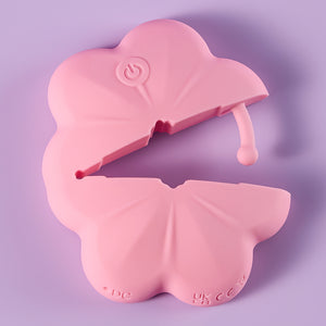 Joylume Electric Monarch butterfly nipple clamps shown in open design view