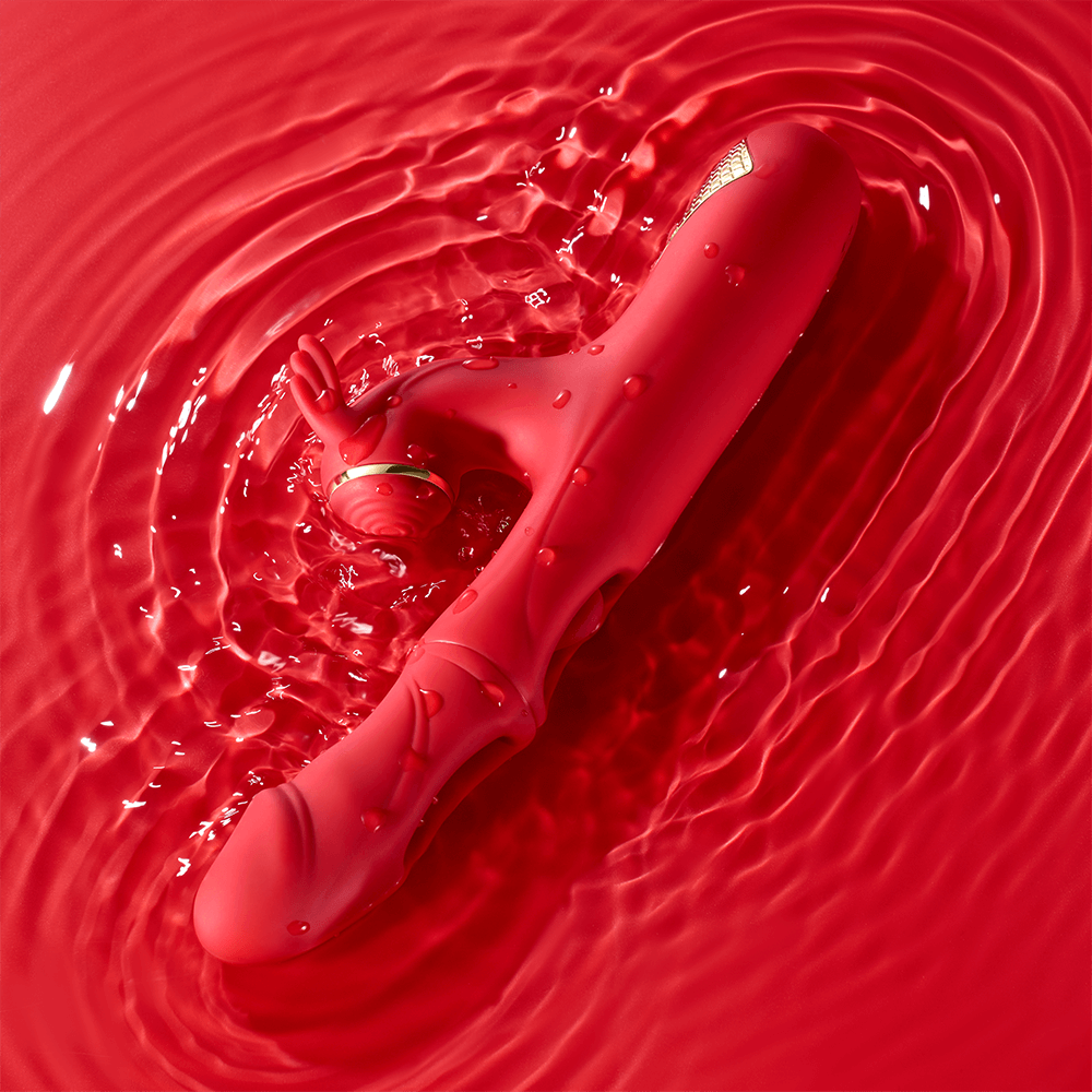 Joylume Good Trouble rabbit vibrator shown from angled product view