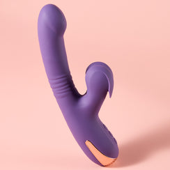 Joylume Little Pinch retractable clip vibrator with head and clip vibration for dual zone pleasure