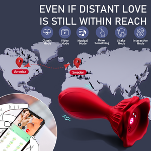 Joylume rose vibrating anal plug made of waterproof body safe silicone