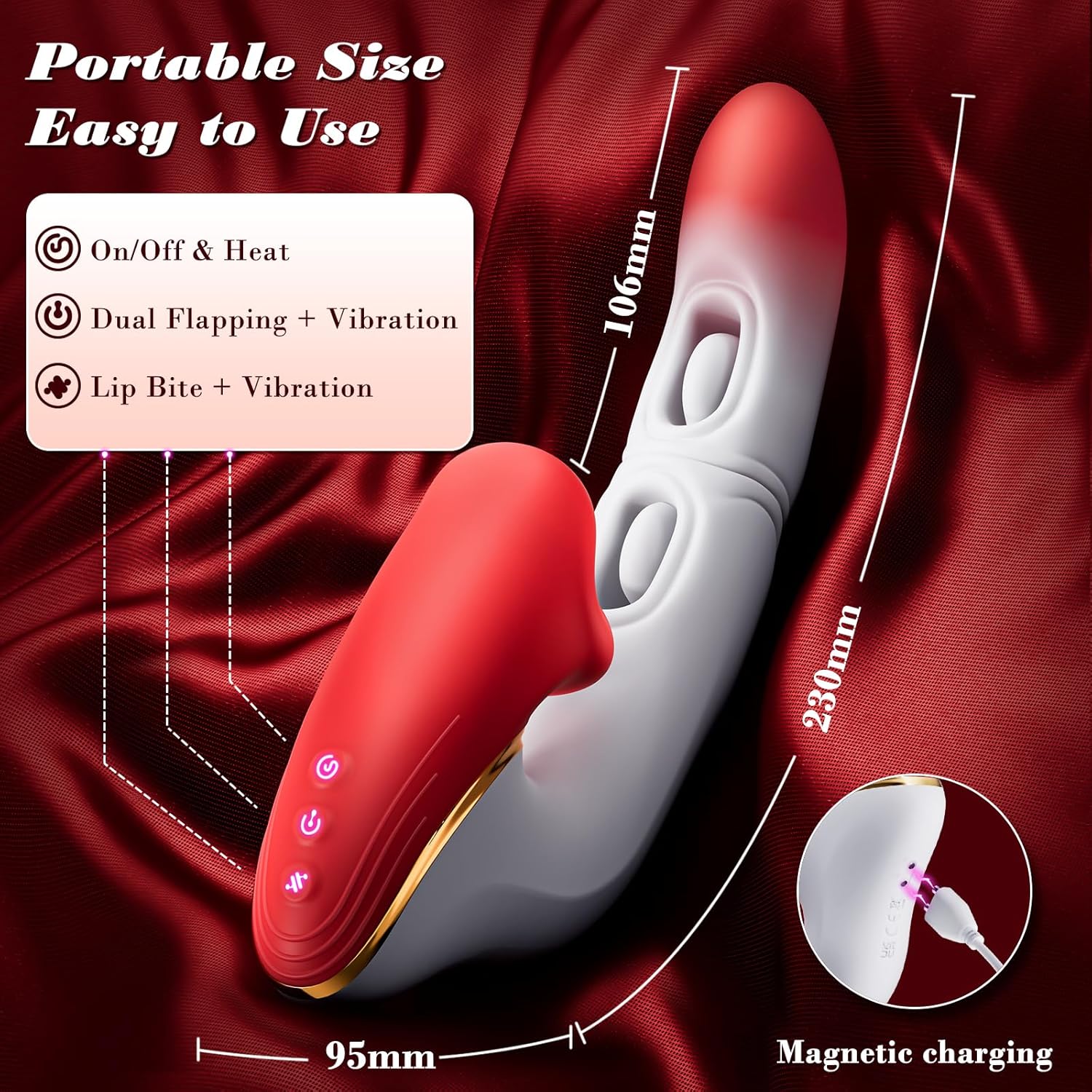 Joylume Sweet Biter dual tongue vibrator with multiple stimulation modes
