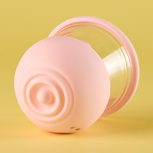 Joylume Velour Grip handheld vibrating nipple stimulators shown in lifestyle setting