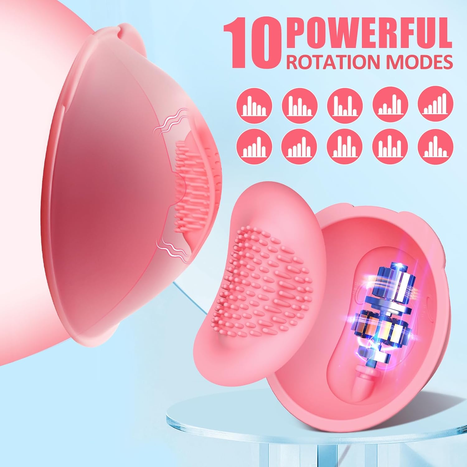 Joylume vibrating nipple clamps featuring soft suction cup design