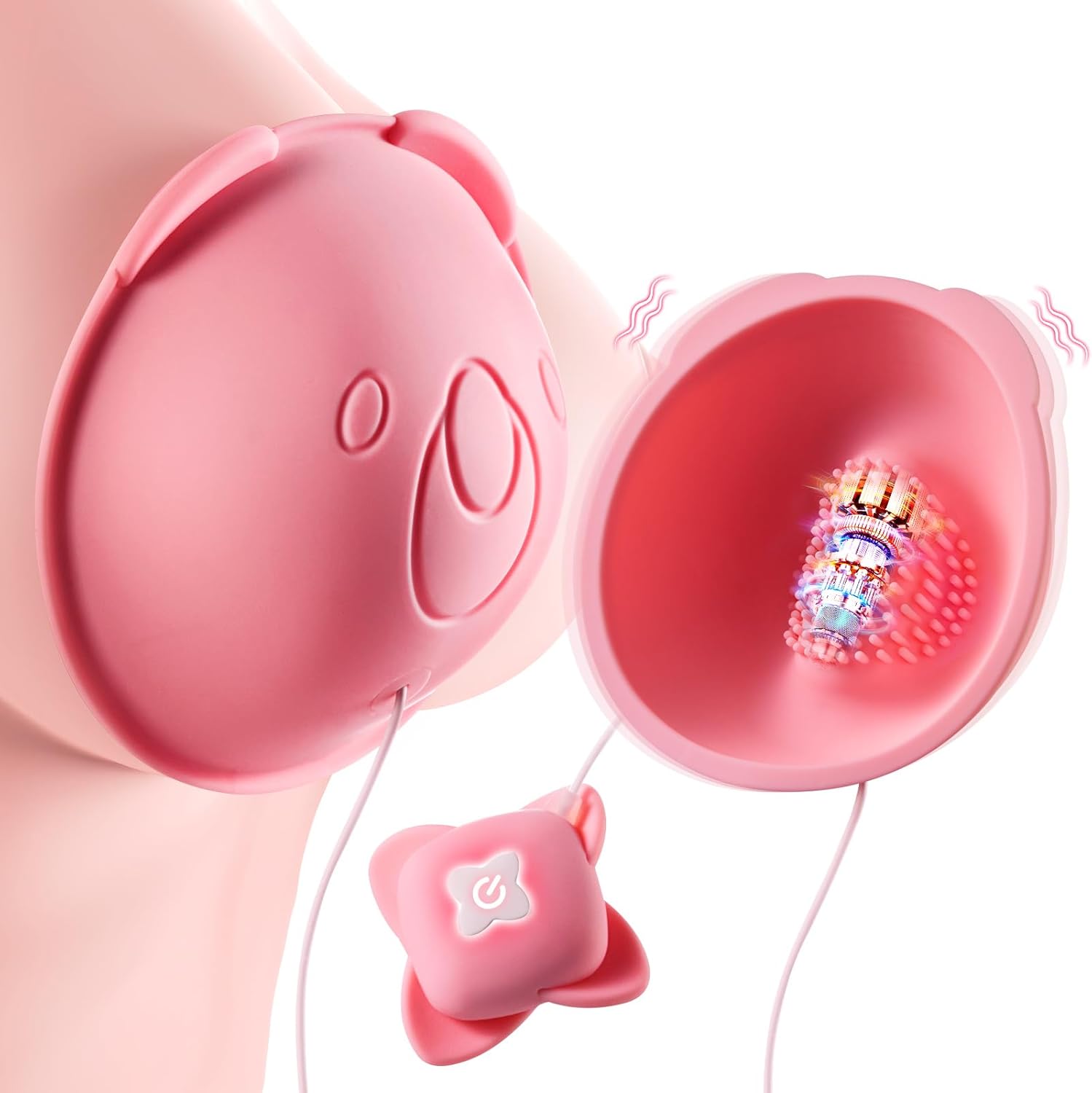 Joylume vibrating nipple sucker and clamp toy with suction stimulation