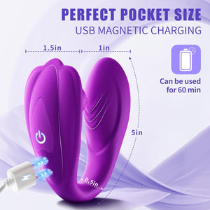 Joylume Violet Whisper compact wearable vibrator designed for comfortable fit