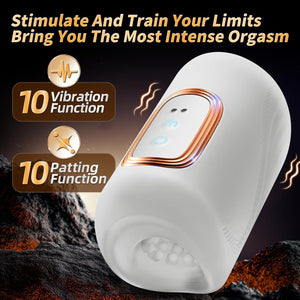 Joylume White Tempest male masturbator featuring combined thrusting and tongue motion