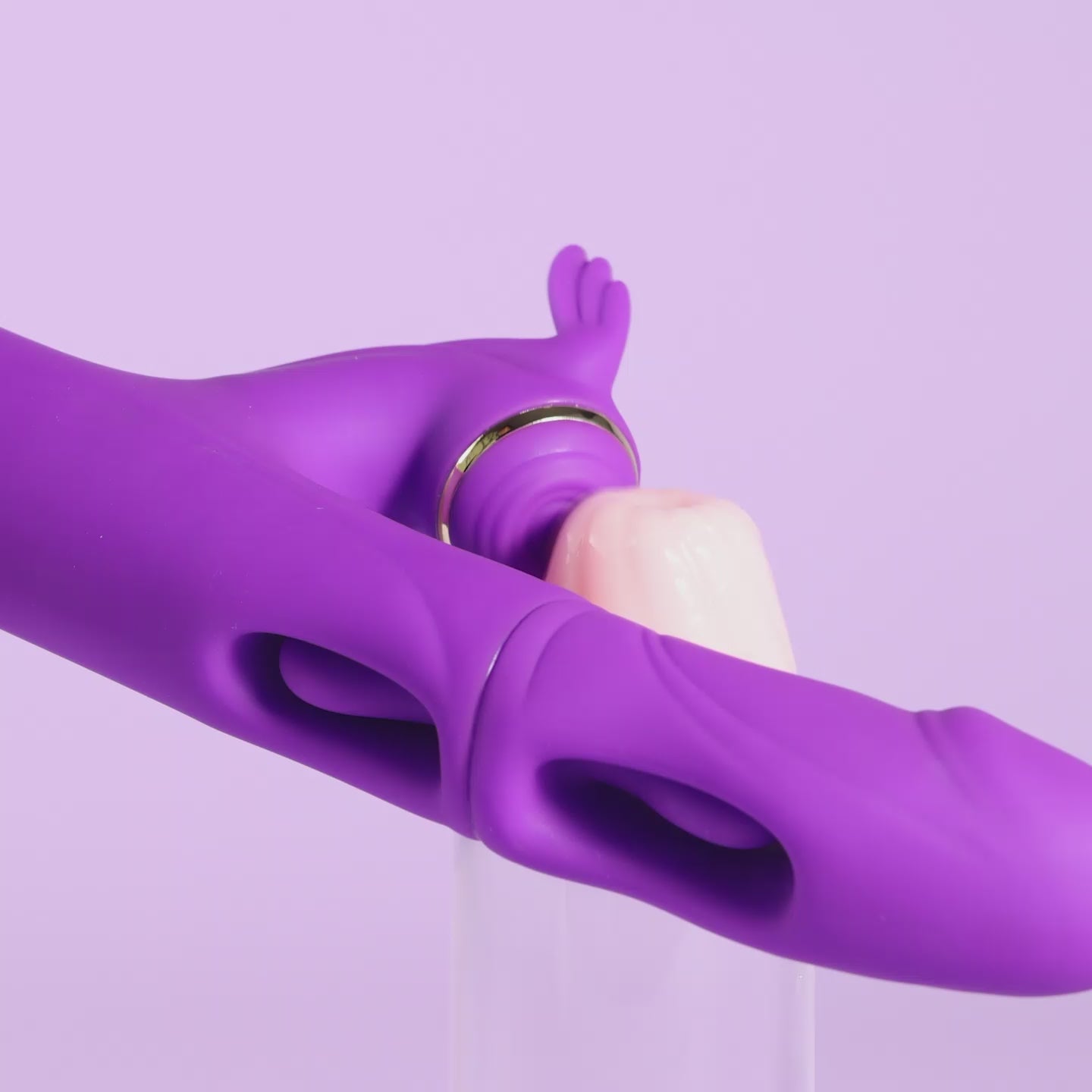 Joylume Good Trouble vibrator demonstrating flapping motion and internal vibration