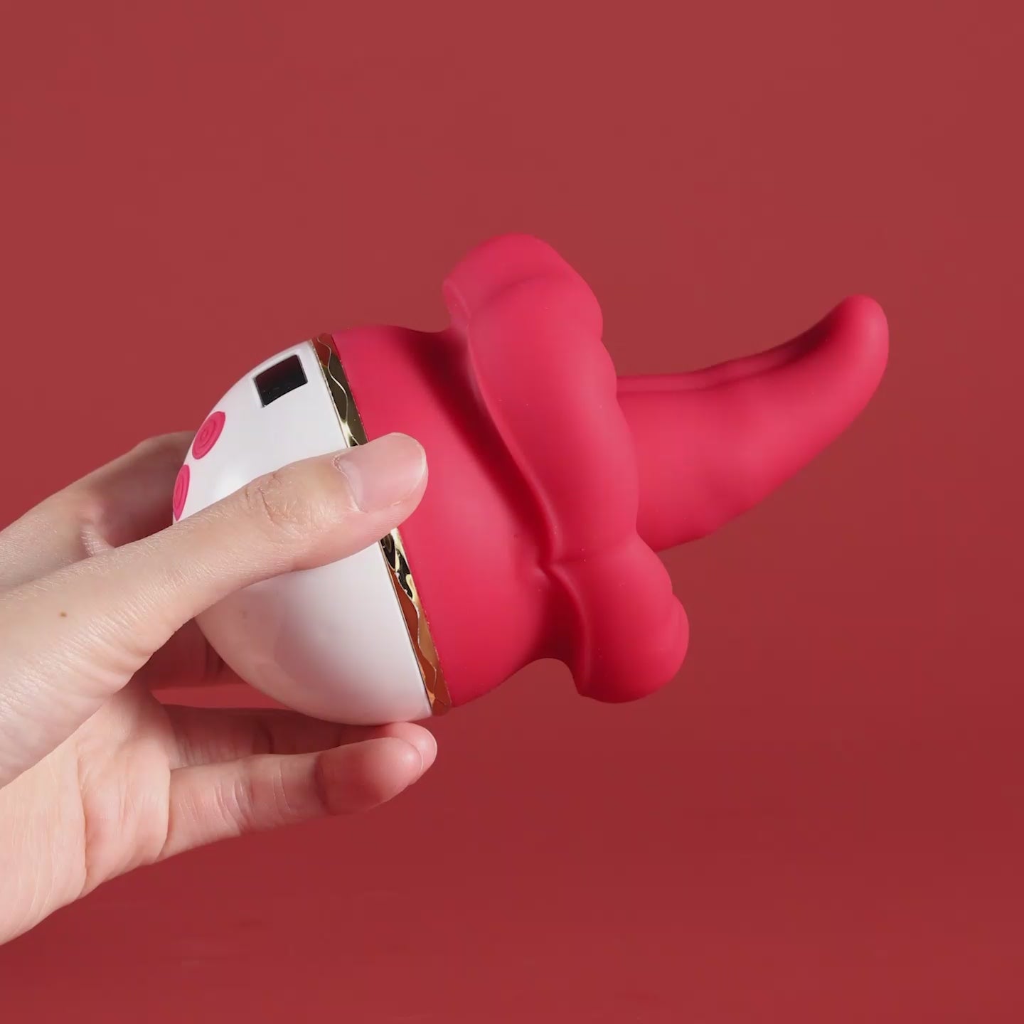 Joylume Silk Teaser rose tongue vibrator designed for focused clitoral stimulation